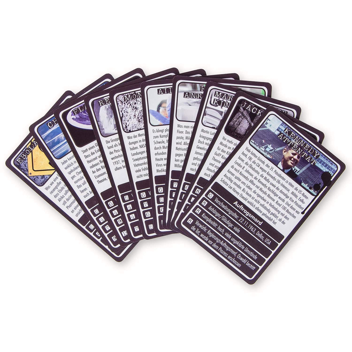 World Conspiracy Theories Quartet - The card game of the greatest conspiracy theories in world history GERMAN VERSION - Image 3