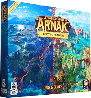 Cranio Creations – Die verlorenen Ruinen von Arnak, verdrehte Wanderwege – Die letzte Ergänzung zur Welt von Arnak – 1-4 Spieler – Erweiterung – Alter 12+ – Ausgabe in Italienischer Sprache