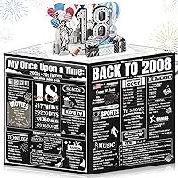 Vista 28 de Tarjeta de cumpleaños número 60 para hombres, mujeres y esposos, gigantes, desplegables, para desear felices 60, valoración de 1965, dorado y negro