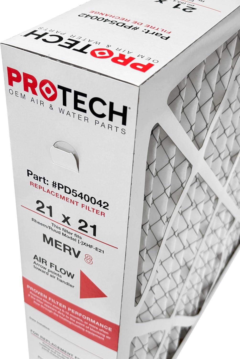 PROTECH PD540042 21" X 21" X 5" MERV8 Media Filter, Case of (2)