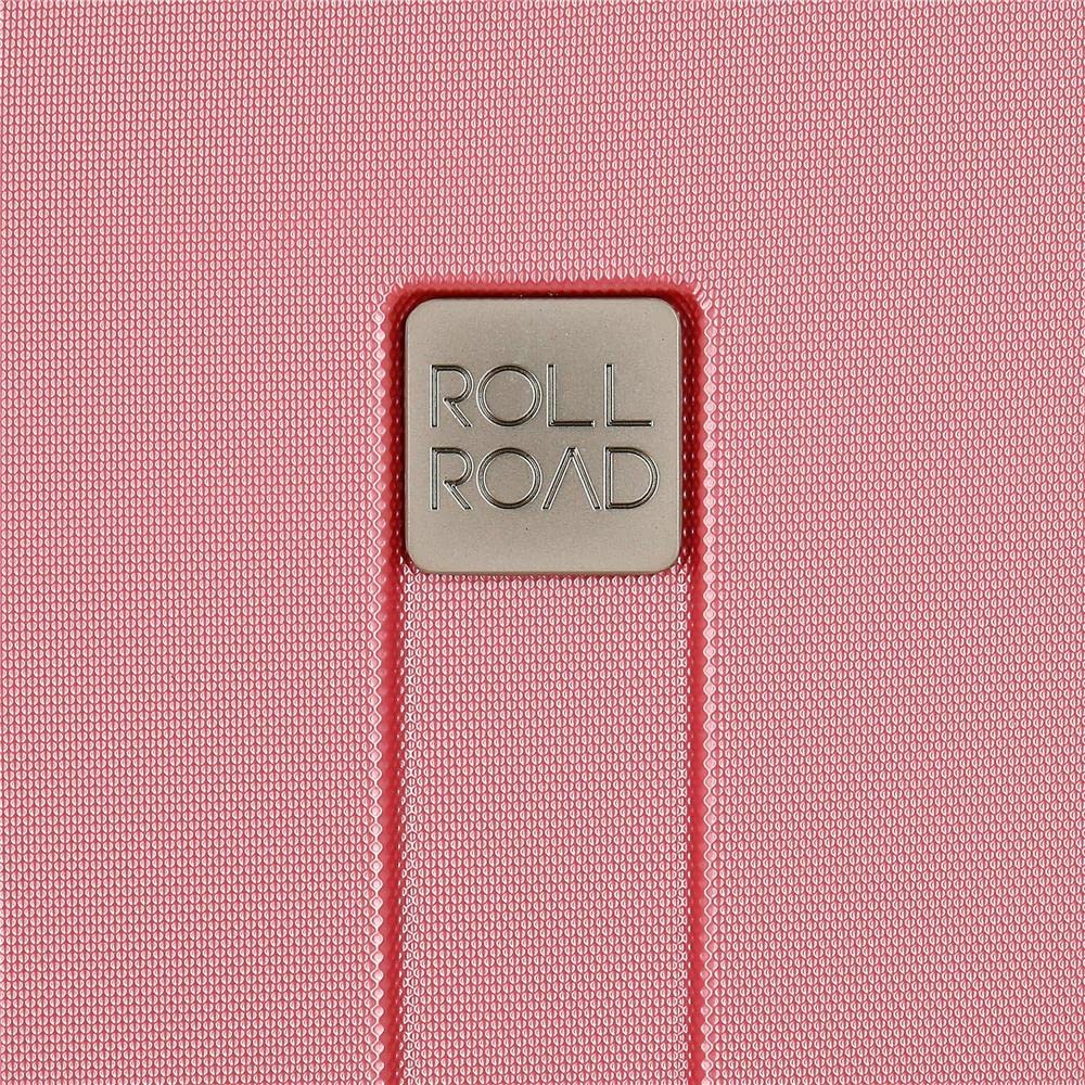 Roll Road Camboya wózek kabinowy, czarny, 40 x 55 x 20 cm, sztywne zapięcie kombinowane ABS, boczne, 37 l, 3,08 kg, 4 koła, bagaż podręczny, Rosa, Zestaw 2 walizek