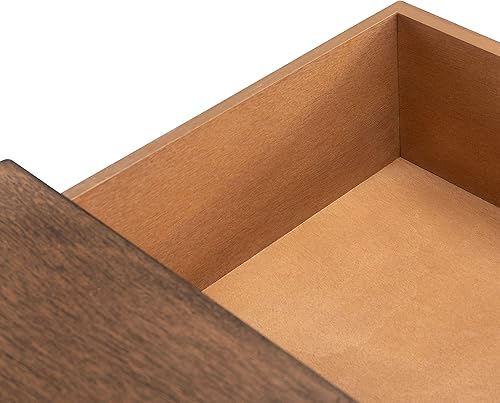 Miniatura 8 de Safavieh Home Collection - Escritorio Remy marrón con 1 cajón, para oficina, sala de estar, dormitorio, estudio, vestíbulo Negro -,Blanco