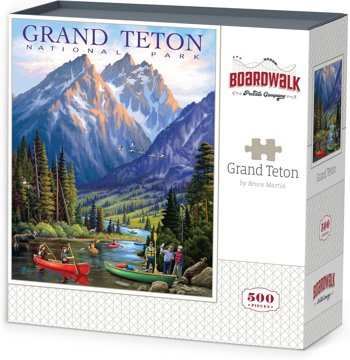 Boardwalk Puzzles Grand Teton National Park, 500 Piece Jigsaw Puzzle for Adults, Made in USA