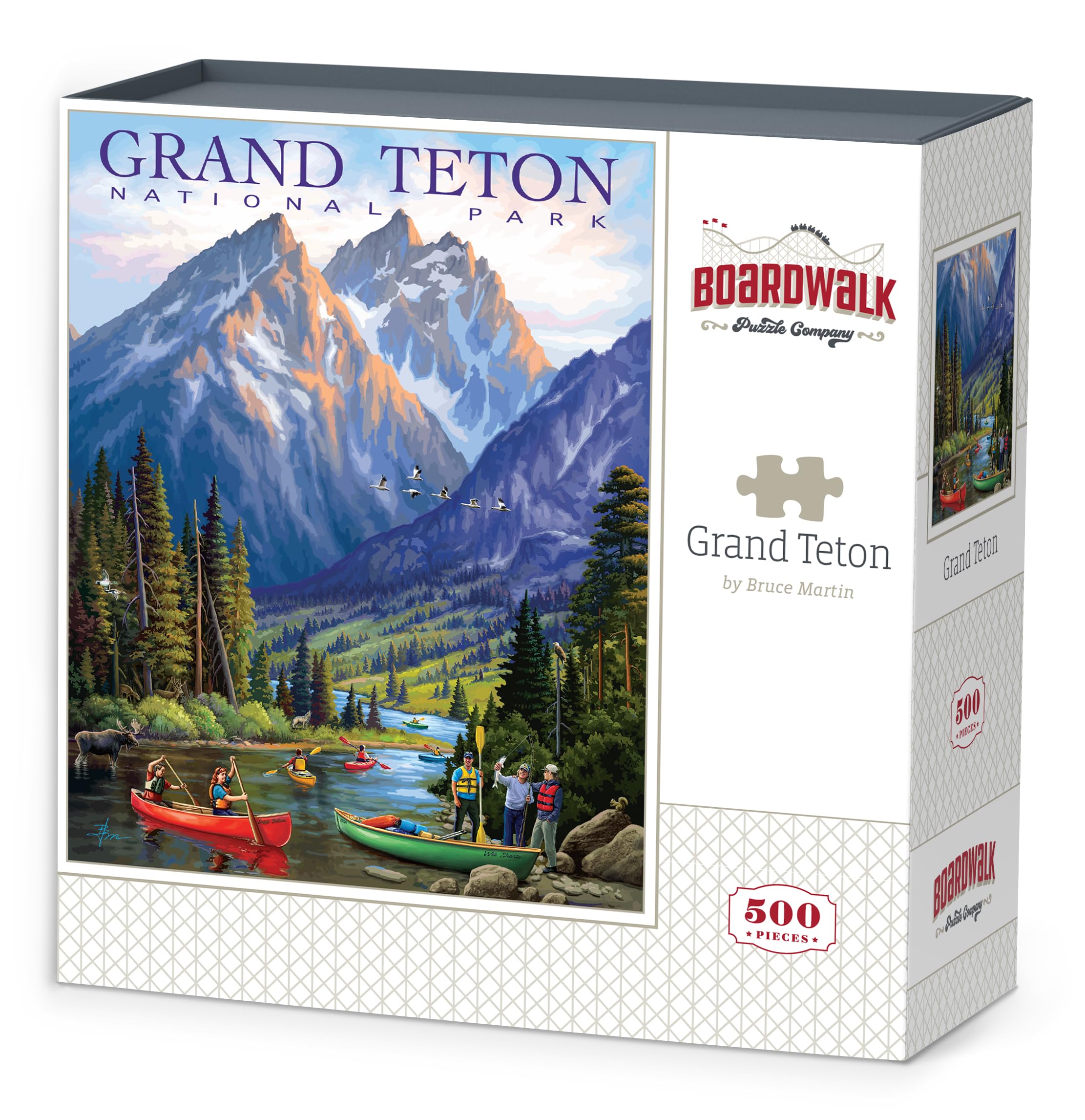 Boardwalk Puzzles Grand Teton National Park, 500 Piece Jigsaw Puzzle for Adults, Made in USA