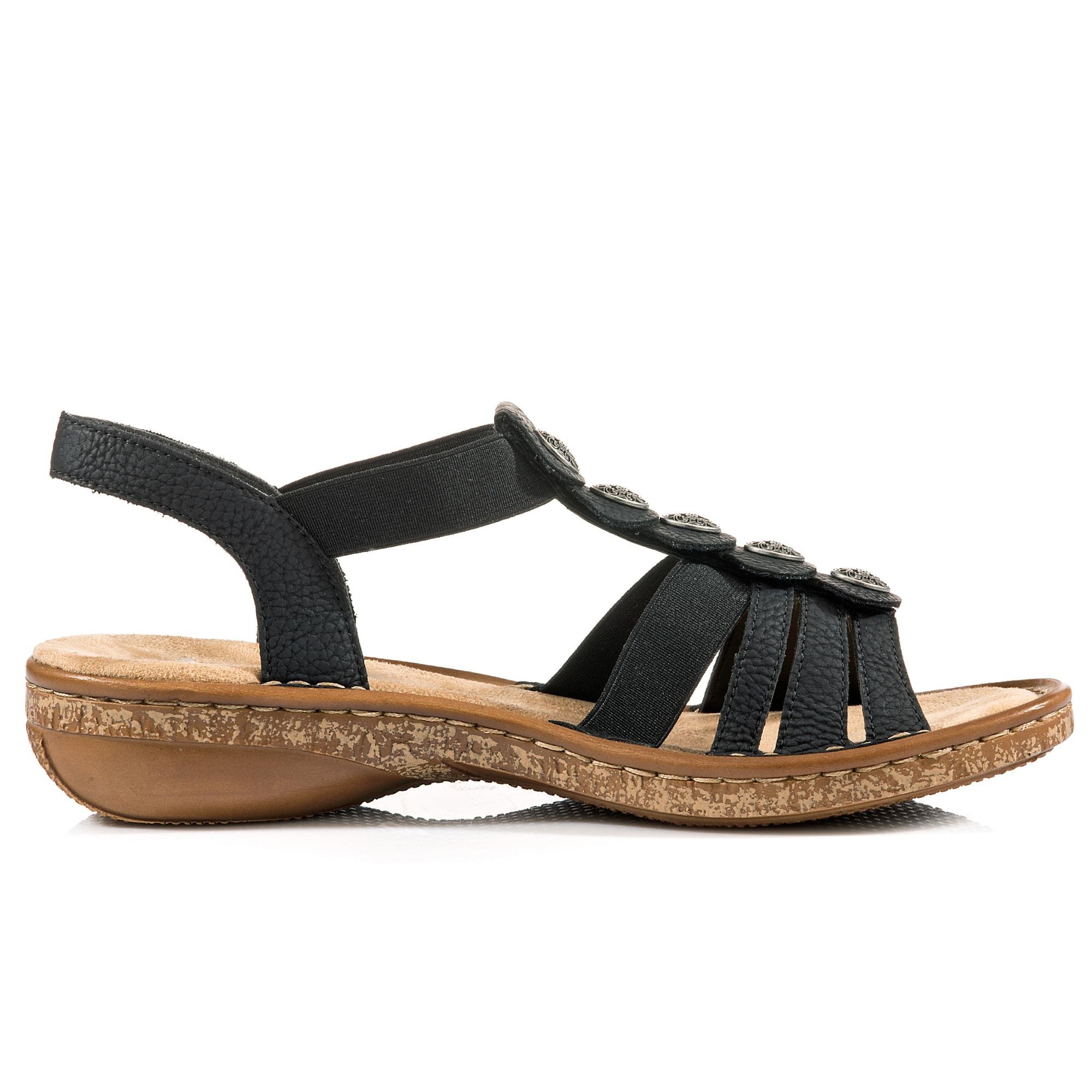Rieker Damen 62866Offene Sandalen mit Keilabsatz