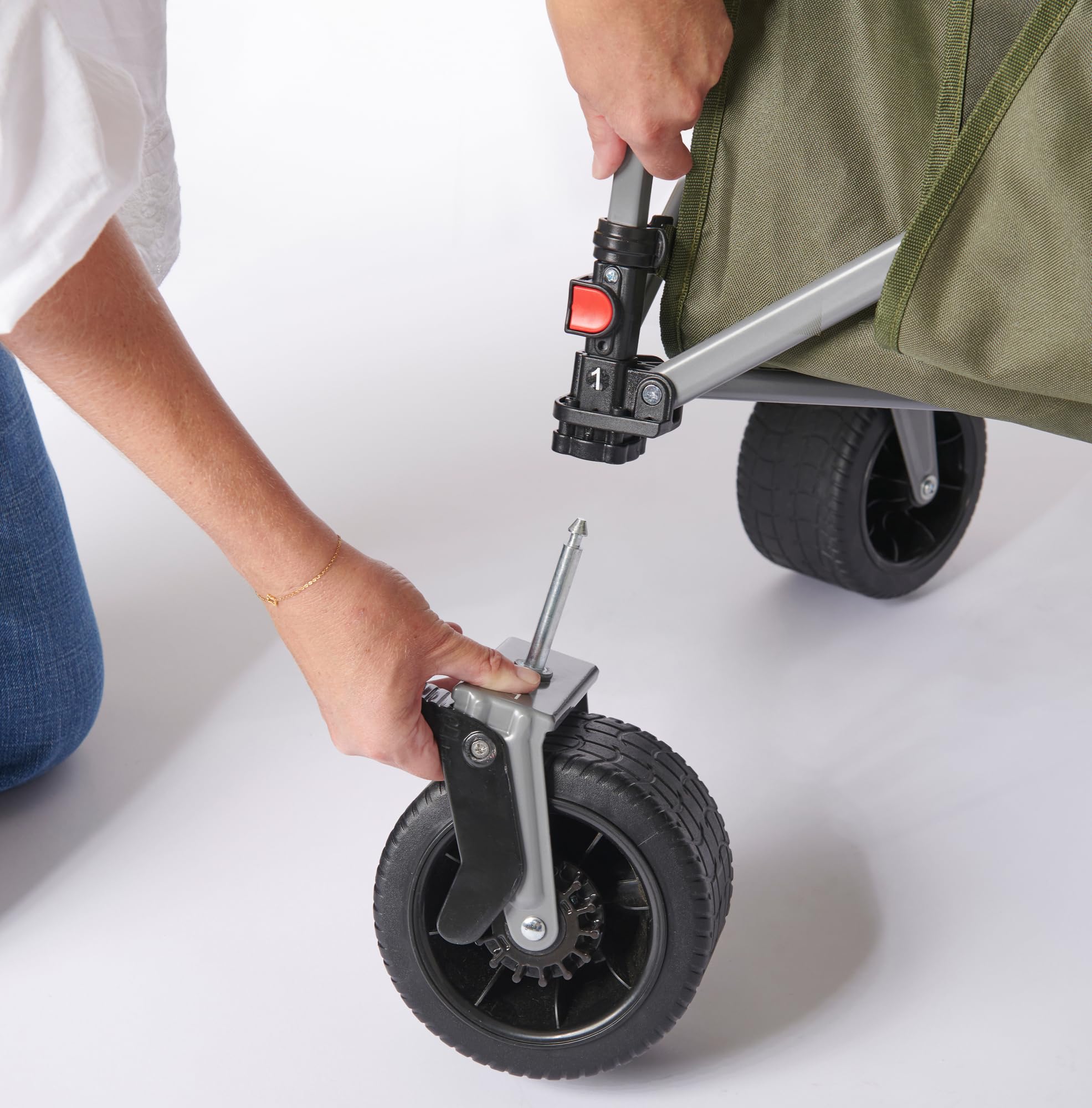 Coleman Carro de Camping Plegable | Carro Plegable de Arrastre |Carrito de Festivales de 4 Ruedas | Carro de Mano portátil |Ruedas Desmontables |Capacidad de Carga de hasta 180 kg | 116 x 60 x 58 cm