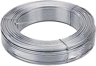 LA CORDELINE - Alambre de tensión de acero galvanizado, 2,7 mm x 100 m - para jardín, valla