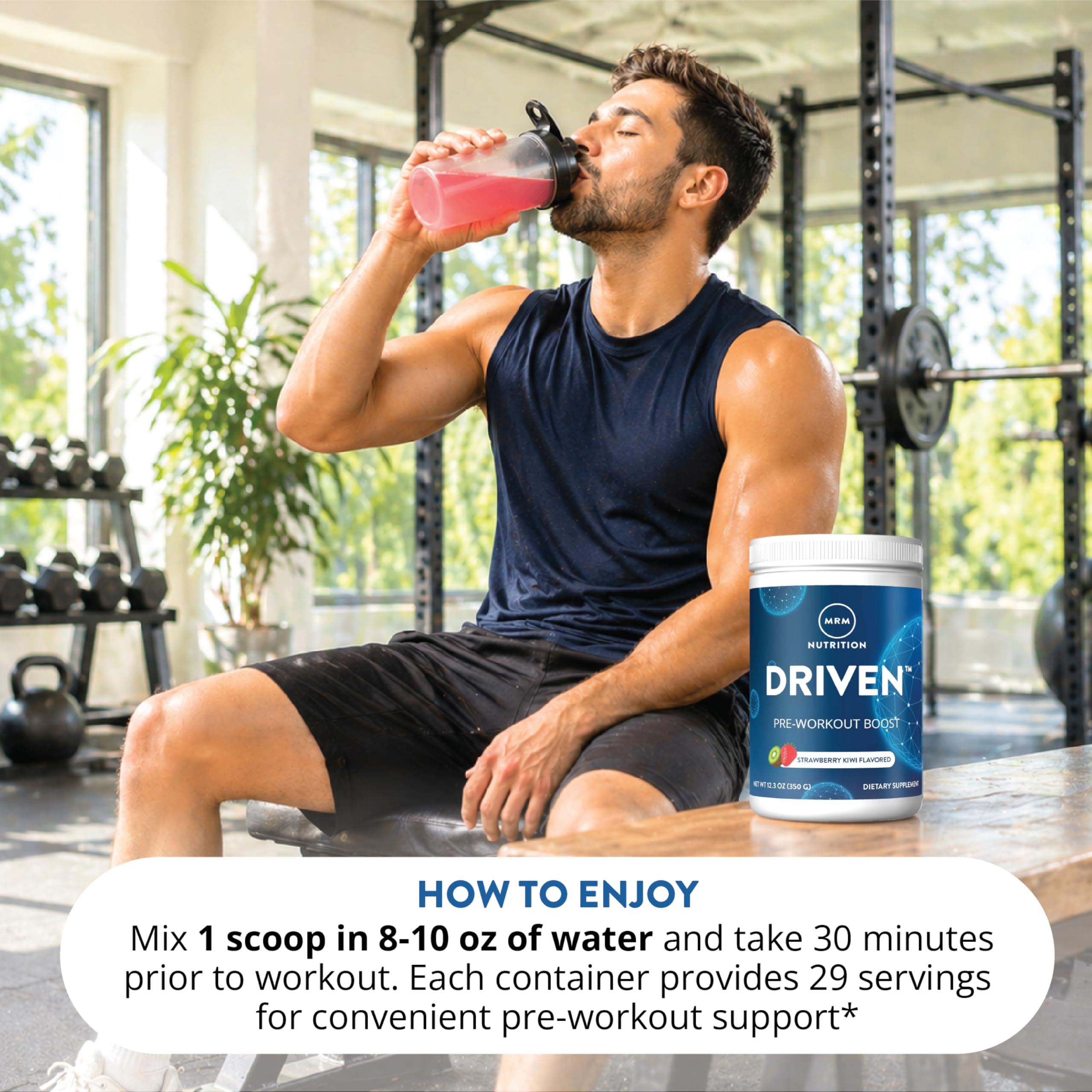 MRM Nutrition Driven Pre Workout Powder - Mixed Berry Flavor - 29 Servings — Amazon image 5