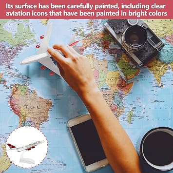 Model Airplane Collection,1/400 Scale Aircraft Models for Display,Virgin Atlantic 747 with Stands, Perfect Display Aviation Gift for Enthusiasts