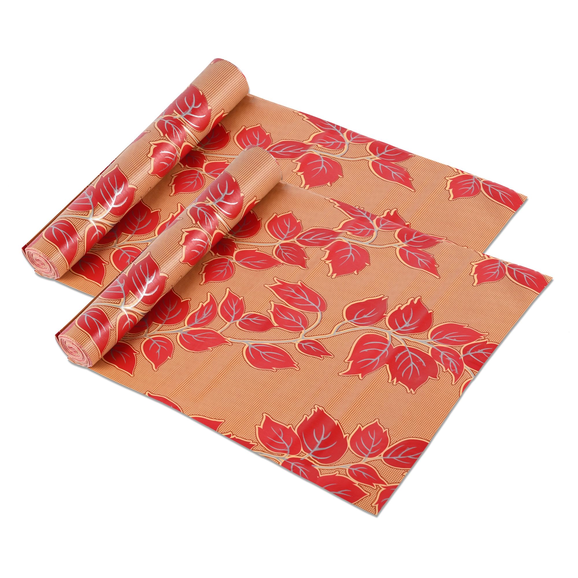 Waterproof Kitchen Mats - Red Flower Shelf Liner -12 Waterproof Kitchen Mats - Red Flower Shelf Liner -12
