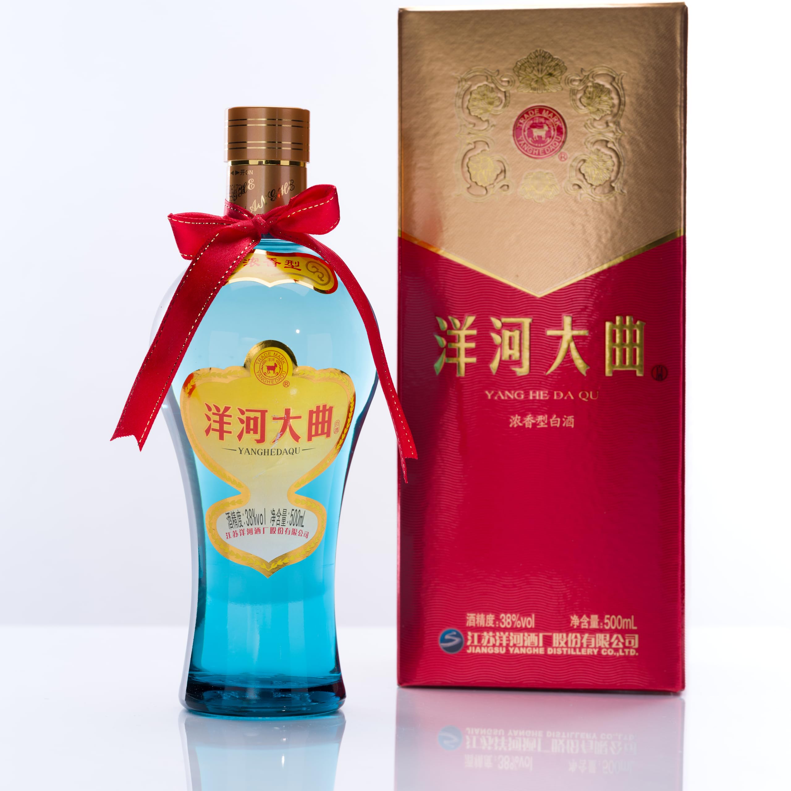 Amazon.co.jp: 洋河大曲 新天藍38° 500ml アルコール38度 箱付 中国酒