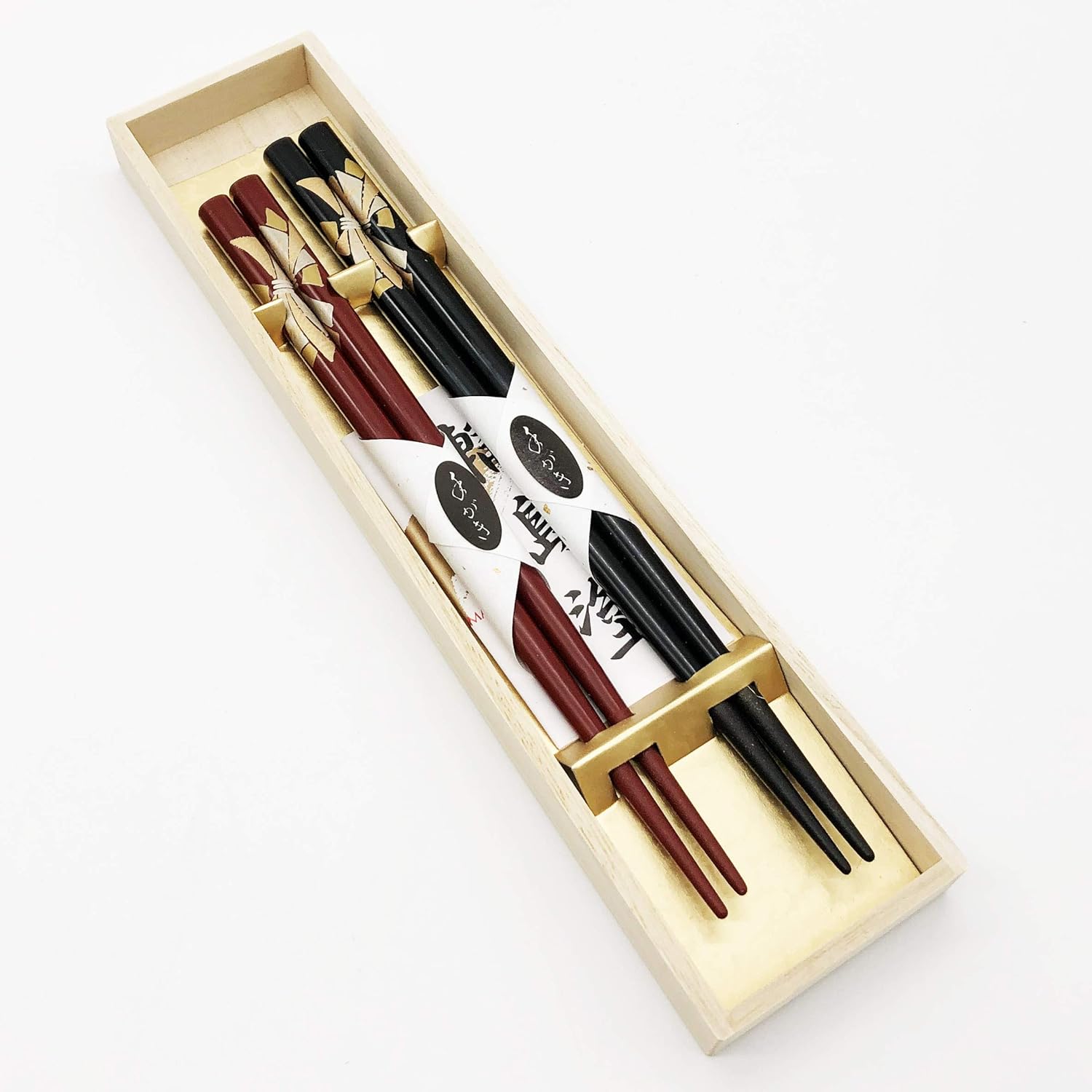 日本未入荷 輪島塗 夫婦箸 黒 朱 熨斗蒔絵 Wa9 7 教養