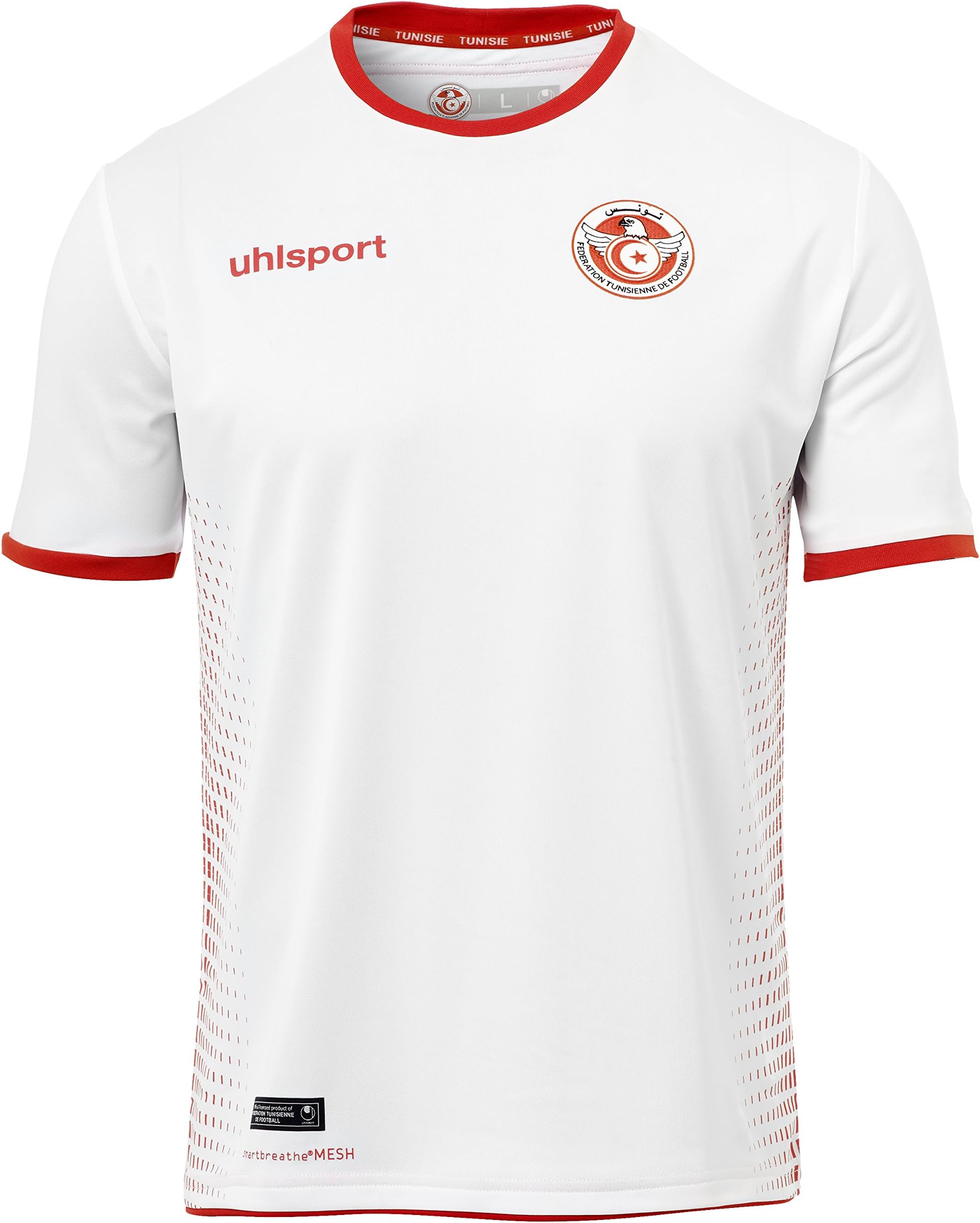 uhlsport 2018-2019 Tunisia Home Football Soccer T-Shirt Jersey