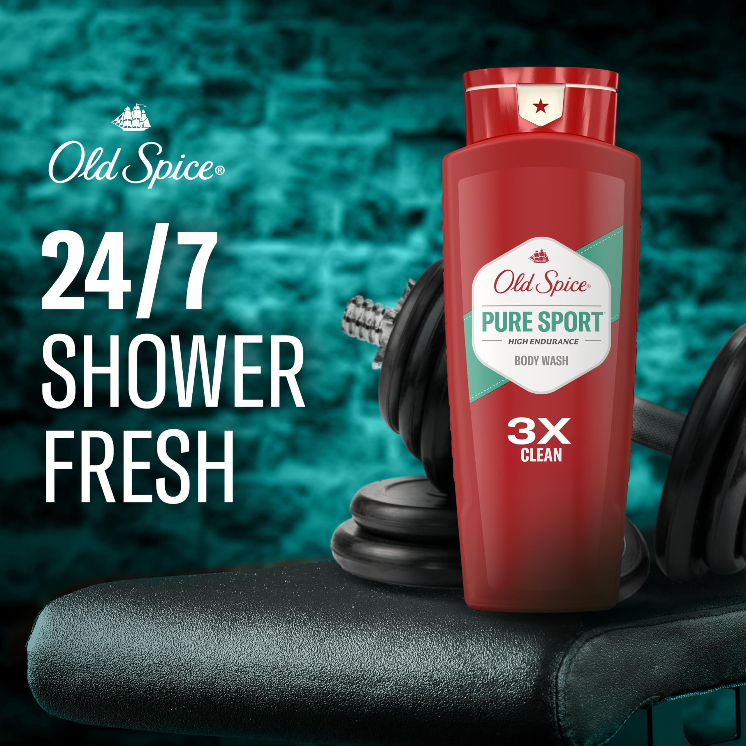 Amazon.com : Old Spice Body Wash for Men, Lasting Pure Sport Scent
