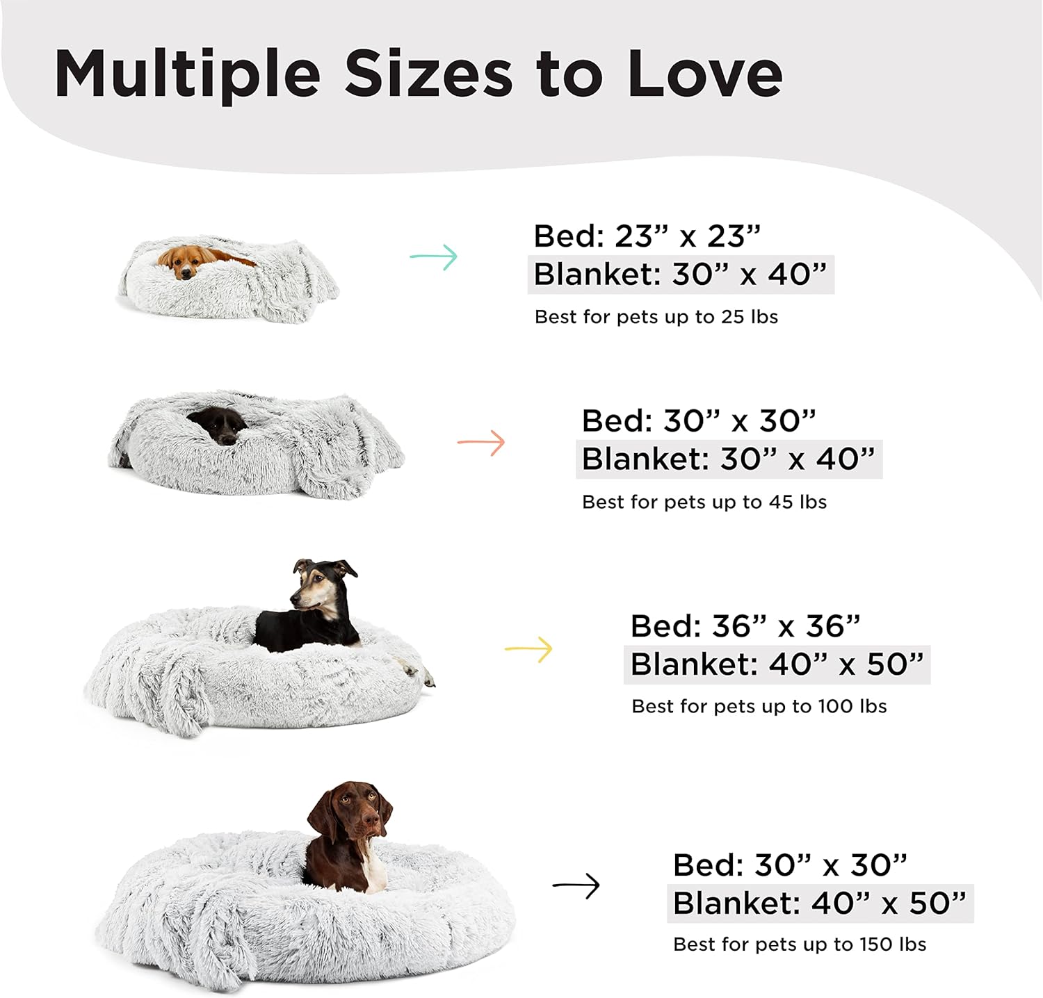 Buy Best Friends by Sheri The Original Calming Donut Cat and Dog Bed in