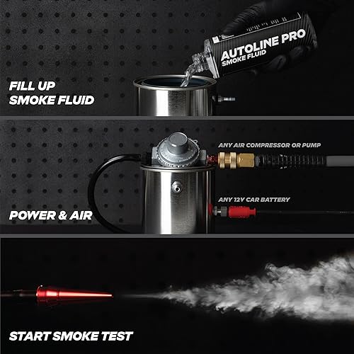 Miniatura 3 de AutoLine Pro Detector de fugas de máquina de humo automotriz con batería EVAP Probador de diagnóstico al vacío  Serie Economy  Fabricado en los