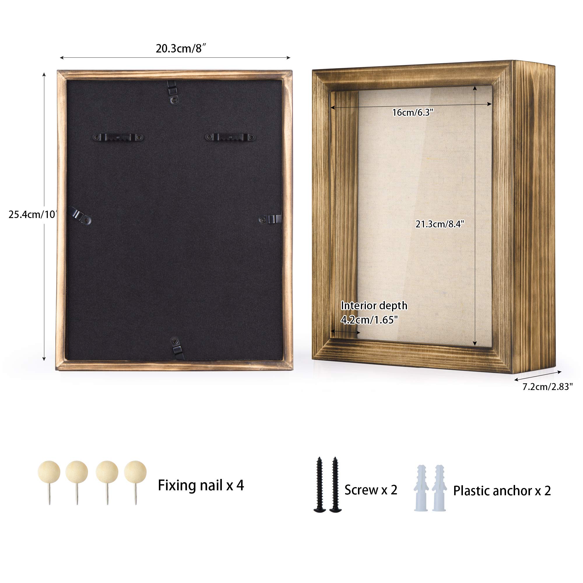 Shadow Box Frame Love-KANKEI 8x10 - Carbonized Black Memory Display ...