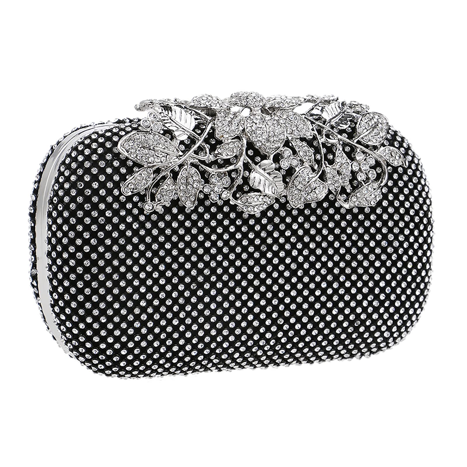 Torebka damska Rhinestone, modny bankiet wieczorowy Wesele Torebka ślubna Damska błyszcząca torebka ze strasem,Black