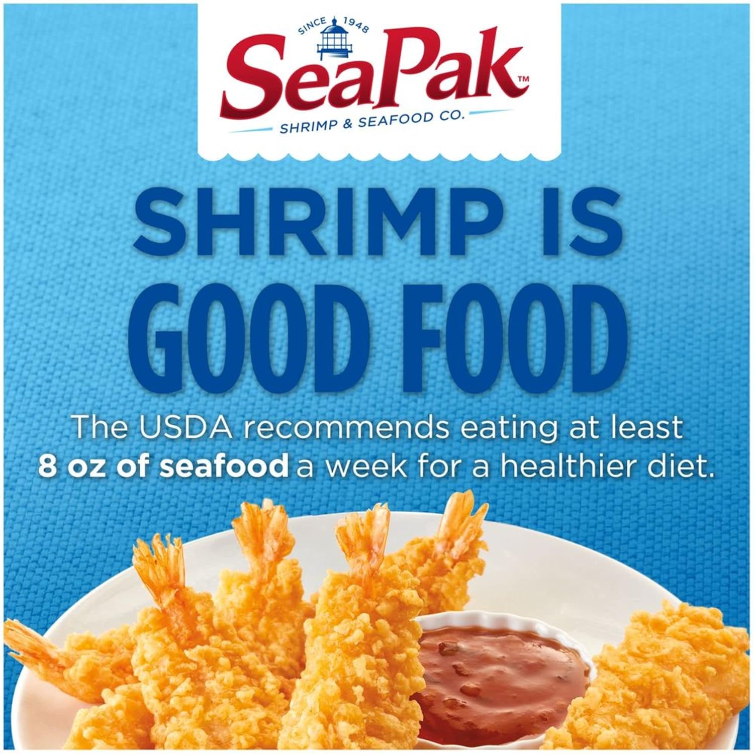 SeaPak Tempura Shrimp in Sweet Spicy Orange Sauce and Popcorn Shrimp with Oven Crispy Breading - Frozen Seafood - Easy to Bake - 2 Pack (23+18 oz) - Ready Set Gourmet Donate a Meal Program
