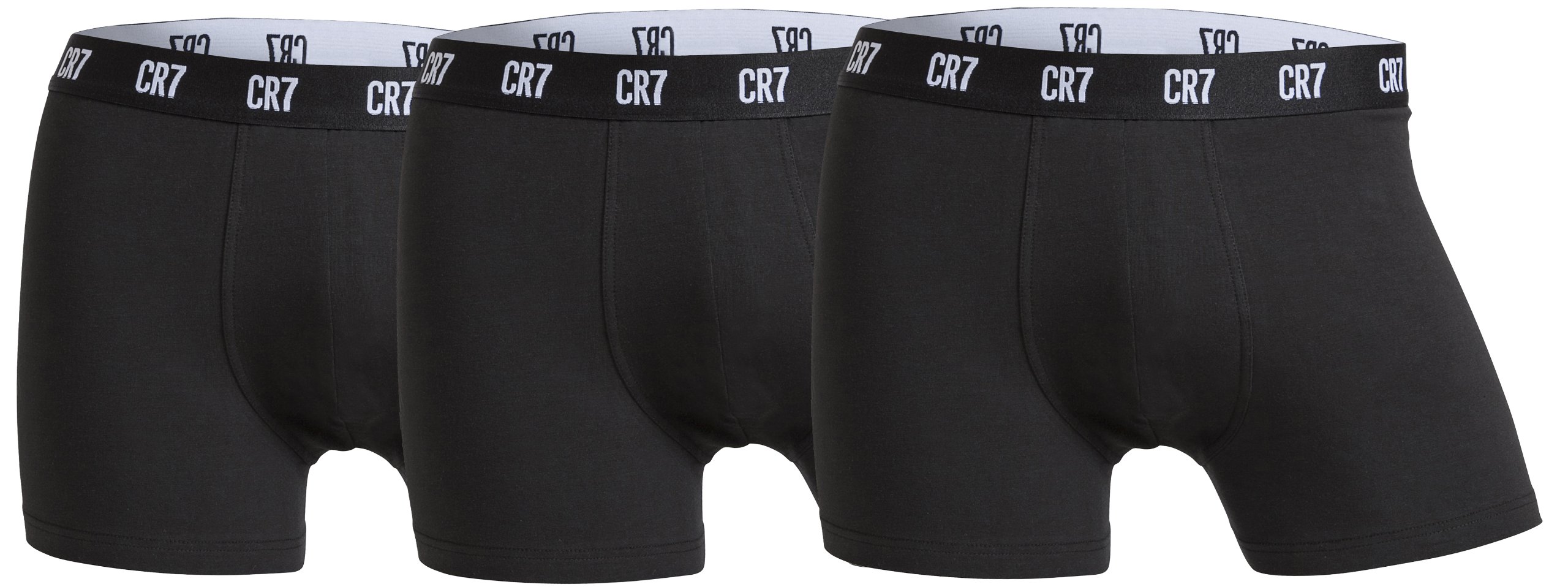 CR7 Cristiano Ronaldo Men's 3-Pack Breathable Cotton Trunk Boxer Briefs