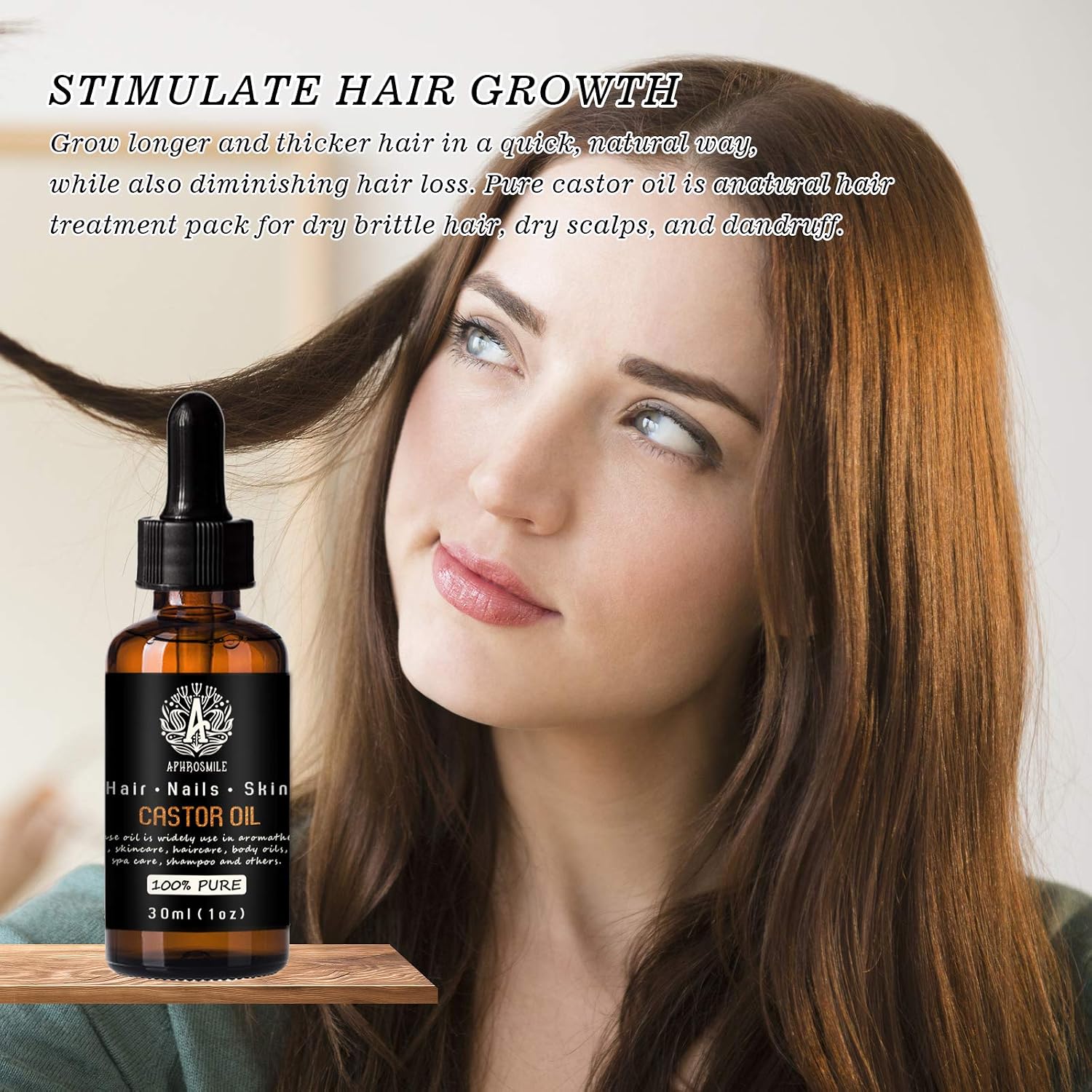 100% Pure Castor Oil for Massage 30ml Carrier Oil - Castor Oil for Skin Care 1oz Base Oil - Castor Oil for Hair Care - Image 5
