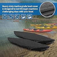 Vista 3 de Cubierta para Kayak iCOVER, Fundas Impermeables para Kayak para Almacenamiento al Aire Libre, Funda Resistente al Polvo para Canoa