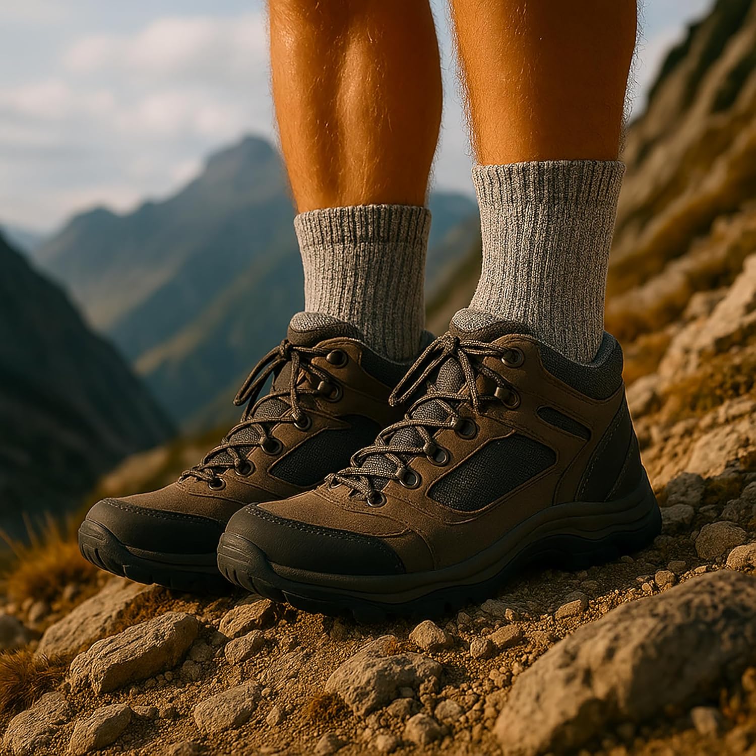 Kaiera - Trek Heavy - 3-Pack Merino Wool Hiking Socks Made in Italy, Thermal Warm Mountain Socks, Premium Outdoor Gear - Image 5