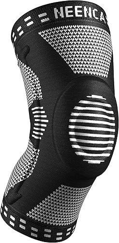 Miniatura 8 de NEENCA - Rodillera profesional de compresión, almohadilla de rótula, estabilizador lateral, para desgarro de menisco, ligamento anterior cruzado,
