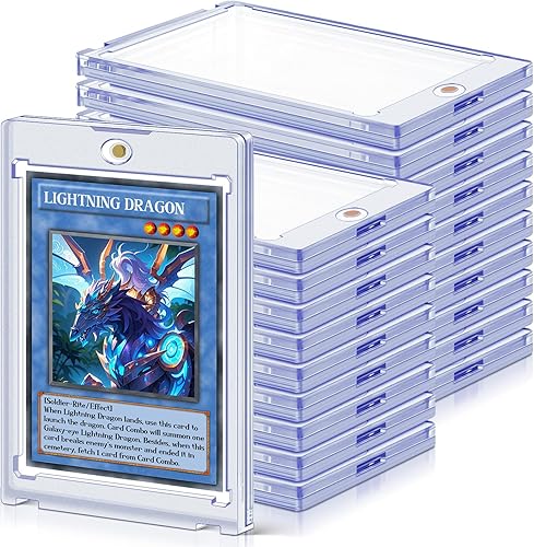 Portatarjetas magnĂ©ticos de 20 quilates para tarjetas intercambiables, fundas rĂgidas de 35 puntos para tarjetas MTG, tarjetas YUGIOH, tarjetas Portatarjetas magnĂ©ticos de 20 quilates para tarjetas intercambiables, fundas rĂgidas de 35 puntos para tarjetas MTG, tarjetas YUGIOH, tarjetas