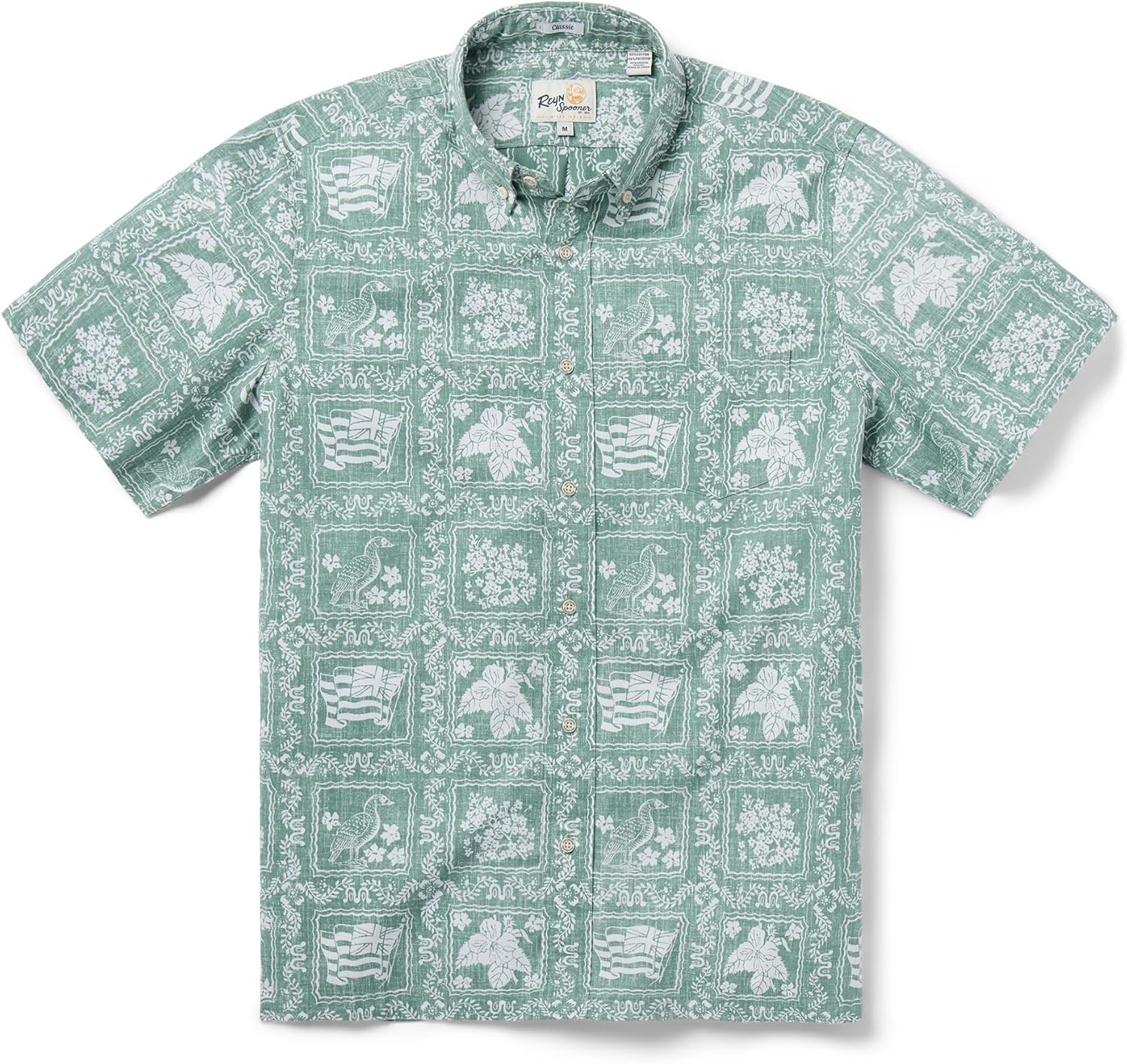 Reyn Spooner Men's Lahaina Sailor Classic Hawaiian Aloha Shirts - Button Front