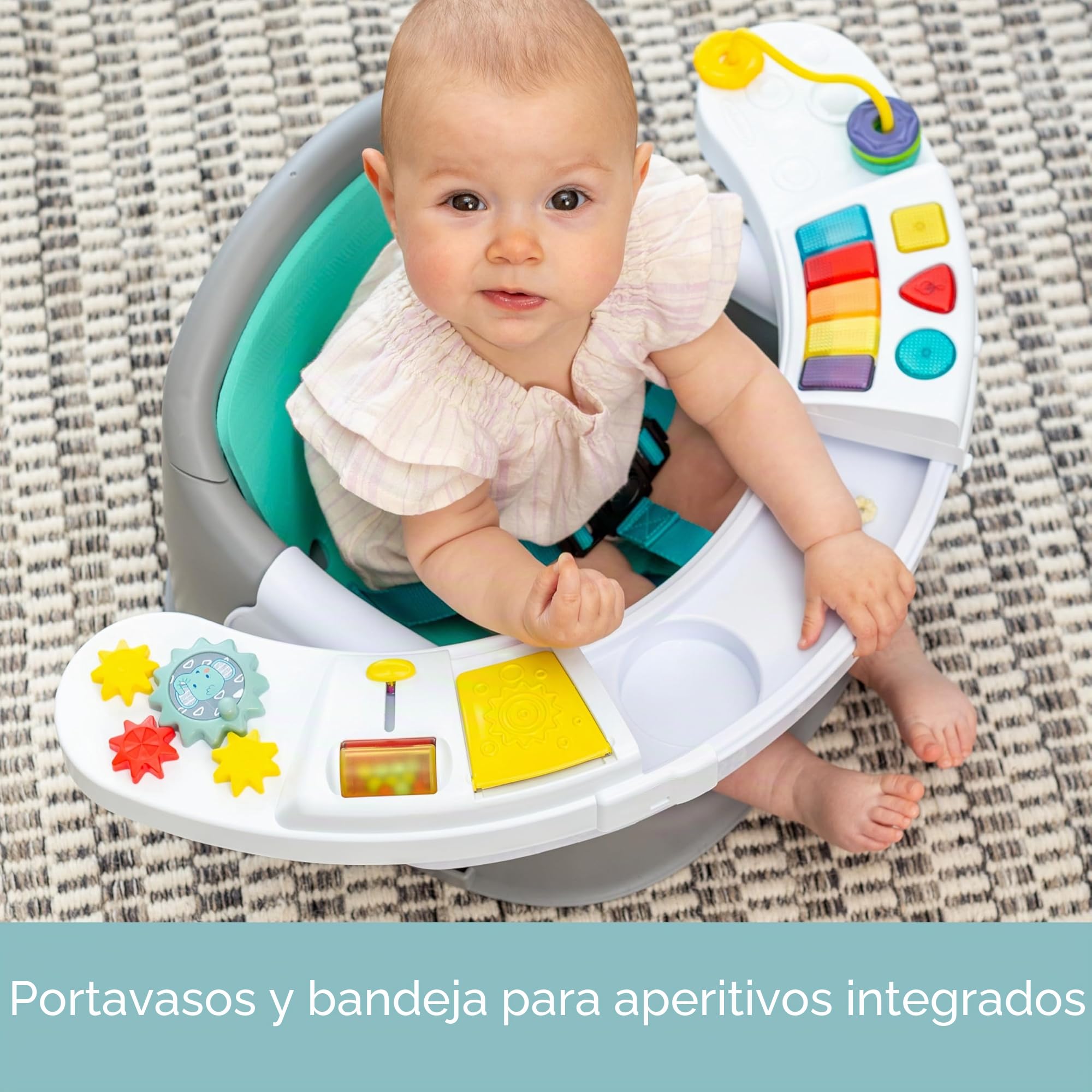 Infantino Música y luces 3 en 1 Asiento y elevador Discovery