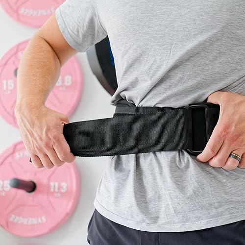 Miniatura 7 de Synergee Weightlifting Belt 5 Padded Support for Squats Deadlifts Powerlifting & Cross Training Adjustable Gym Belt for Men & Women