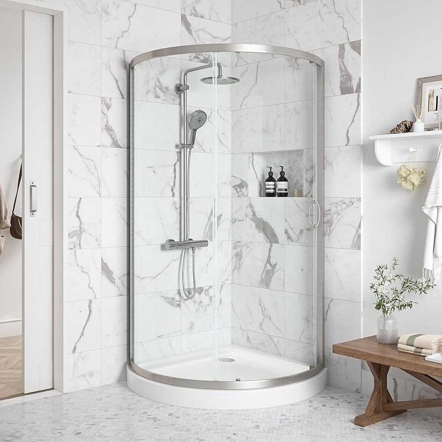 Amazon.com: OVE Decors Breeze 36 in. Corner Shower Clear
