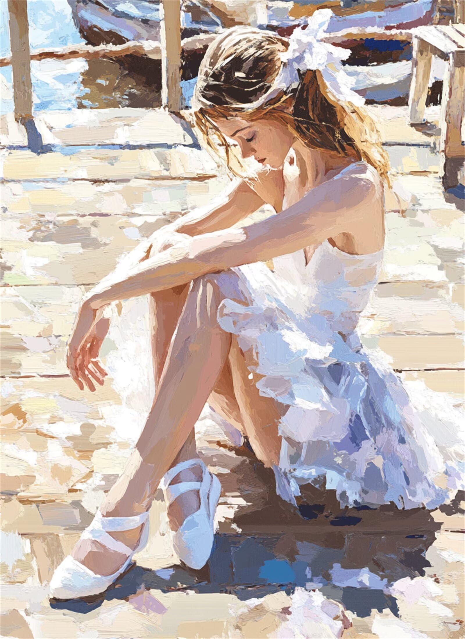 Puzzle 3000 elementów dla dorosłych puzzle dla dorosłych 3000 sztuk, tancerka baletowa, gry edukacyjne, drewniane puzzle, gra dla dziewcząt, prezenty dla nastoletnich chłopców w wieku 14-16 lat, 122 x