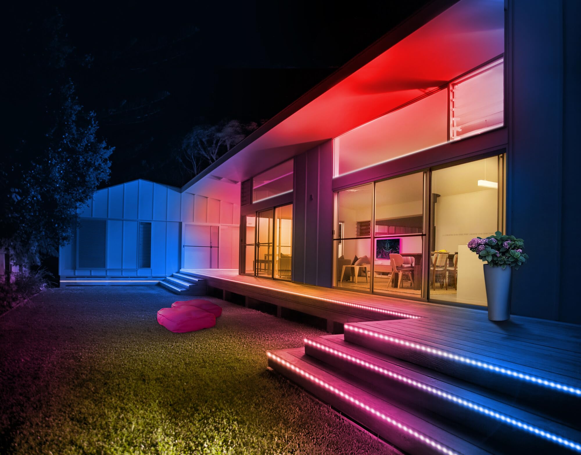 OSRAM Striscia LED SMART+ WiFi OUTDOOR FLEX 3M, bianca, 12W, 790lm, luce bianca regolabile e luce colorata RGB per esterni, dimmerabile, lunga durata, controllabile tramite SMART+ App, IP44