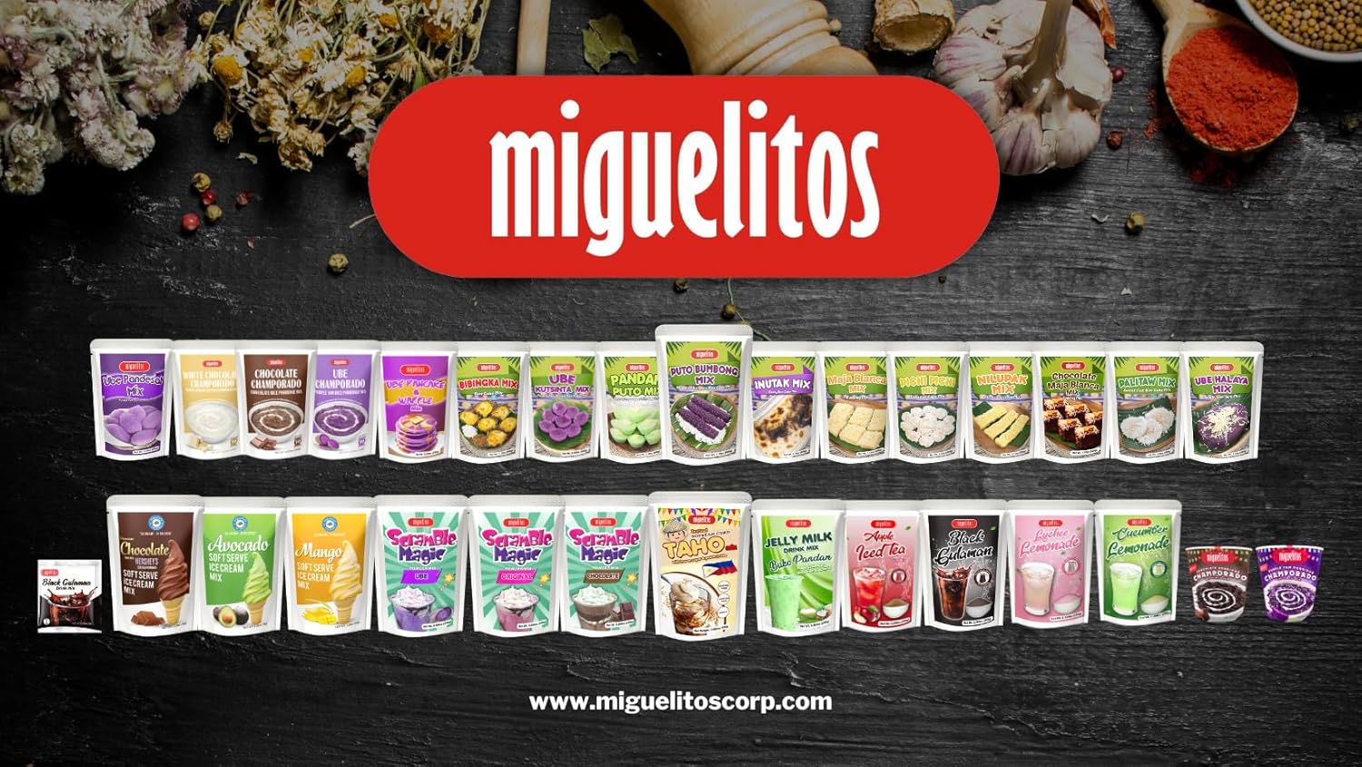 Miguelitos Taho Instant Soy Bean With Brown Sugar & Tapioca Pearl Inside 485g