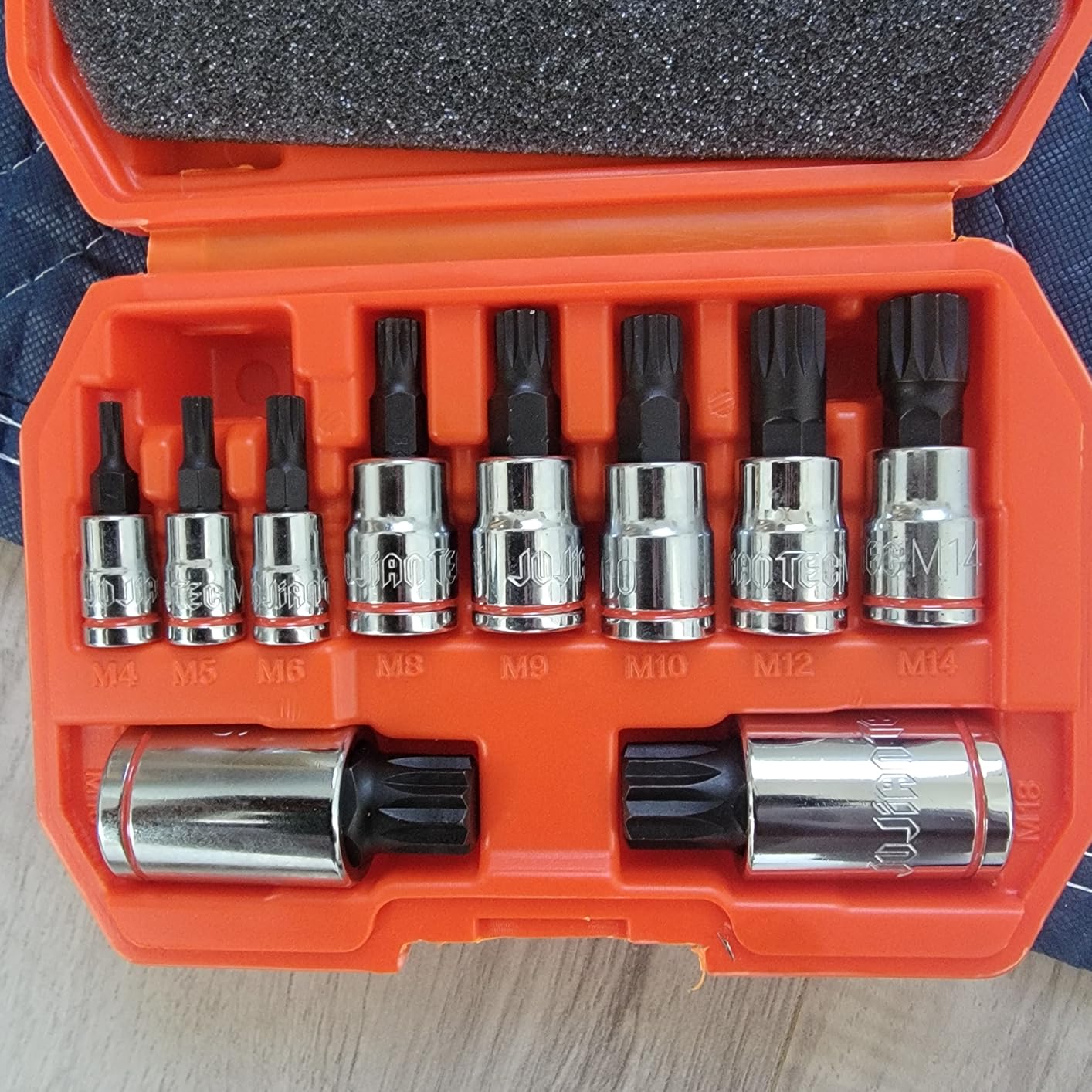 JU JIAN TEC XZN Triple Square Spline Bit Socket Set for BMW - 10-Piece 7