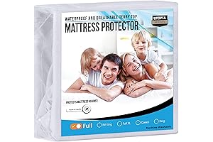 Utopia Bedding Waterproof Full Size Mattress Protector - Shield Your Mattress from Spills and Stains