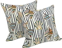 Vista 71 de LVTXIII - Juego de fundas para cojines de sofá, patio o sillón de exteriores, cuadradas y decorativas, 2 unidades de 16" x 16", sin relleno