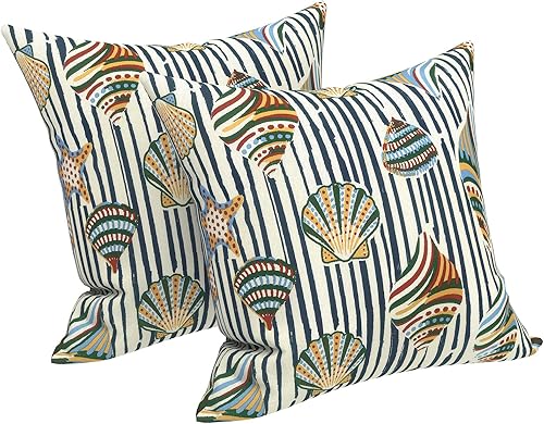 Miniatura 71 de LVTXIII - Juego de fundas para cojines de sofá, patio o sillón de exteriores, cuadradas y decorativas, 2 unidades de 16" x 16", sin relleno