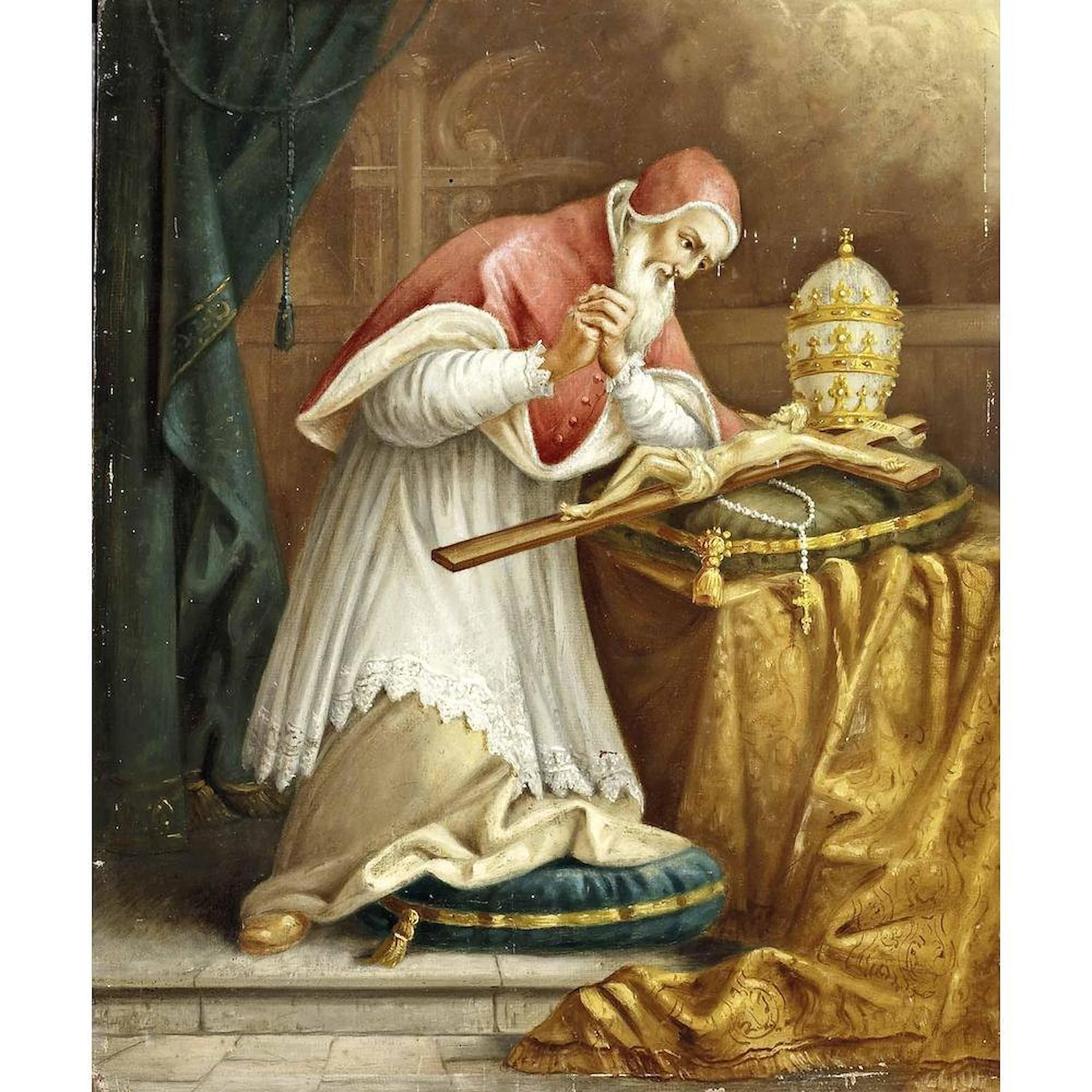 CafePress in Prayer Queen Duvet Cover, Printed Comforter Cover, Unique Bedding