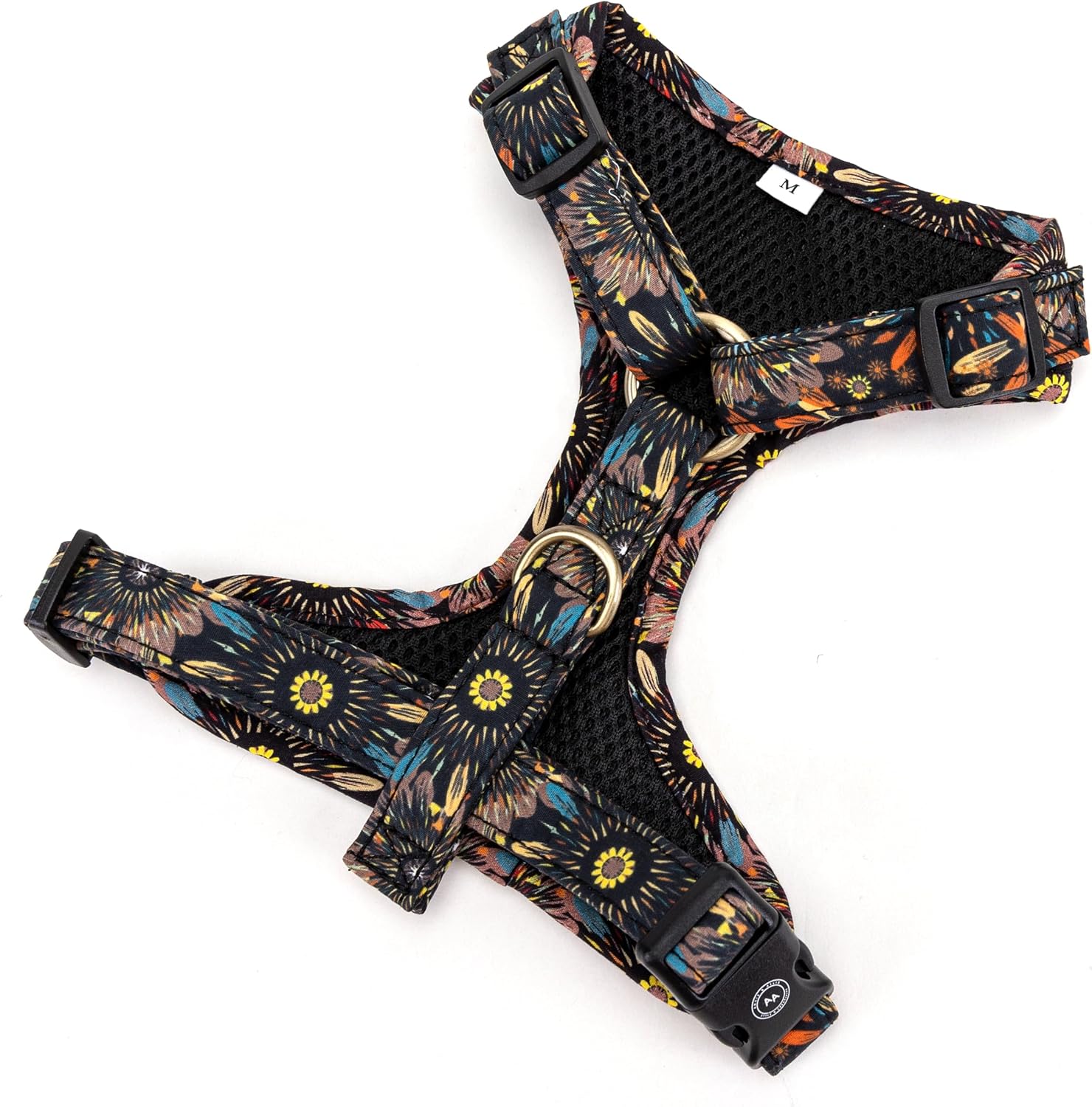 Angie and Allie Organic Cotton Dog Harness,No Pull Pet Harness with Leash D-Ring,Adjustable Soft Padded Dog Vest,Comfortable,Sustainable,Breathable and Stylish for Your Canine Companion
