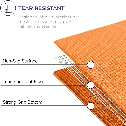 Miniatura 20 de Sunshine Yoga Voyage - Tapete de yoga a granel, paquete de 6, 72 x 24 pulgadas, esterillas de yoga profesionales para estudio y gimnasio, 0.197 in