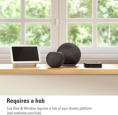 Miniatura 3 de Eve Paquete de 3 sensores de contacto inteligente para puertas y ventanas, estado abiertocerrado, control automático de accesorios, materia sobre