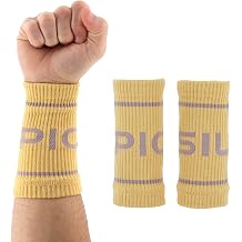 PICSIL Cotton Wristbands, Absorbent and Breathable