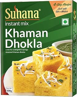 Suhana Khaman Dhokla Instant Mix 200g - Pack of 4
