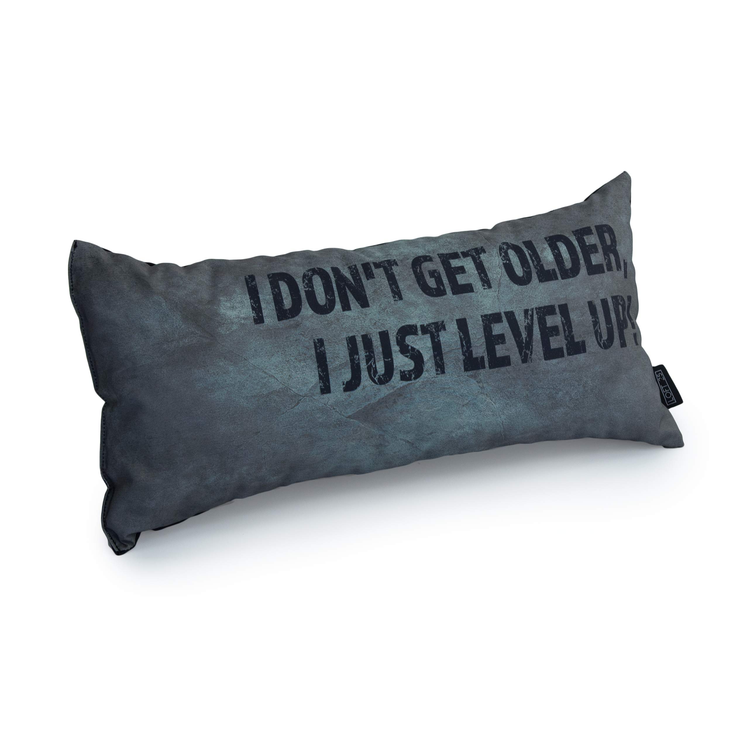 Game Over Gaming Cushion | Indoor Living Room Home Décor | Water Resistant Motivational Gamer Pillow | Comfortable and Decorative Sofa Pillow | Durable and Colorful Cushions