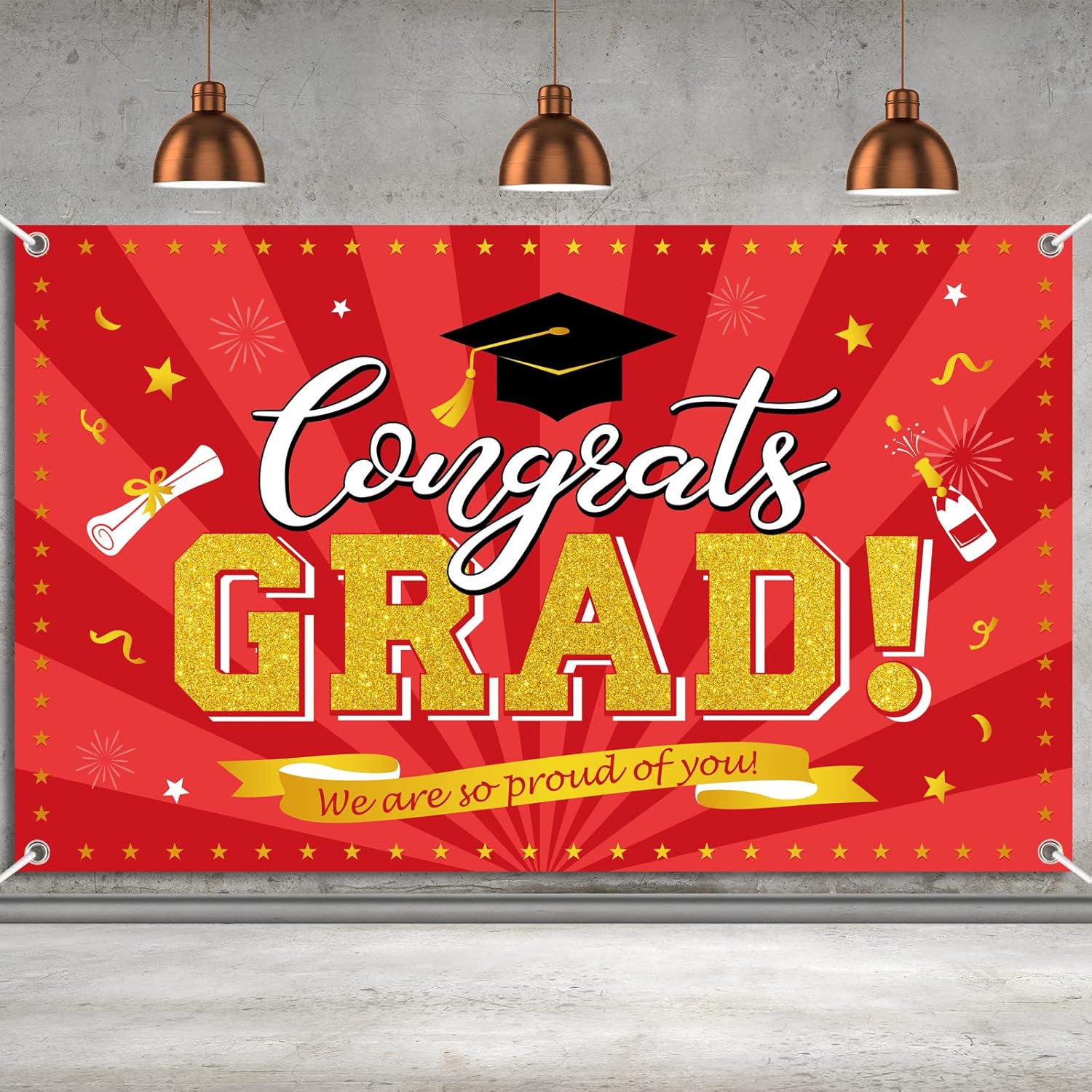 Graduation Banner Congratulations Backdrop 2023 College