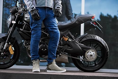 Miniatura 7 de SHIMA SX-2 EVO - Zapatos de motocicleta para hombre, transpirables, de cuero reforzado, zapatos para la calle con soporte para el tobillo, suela