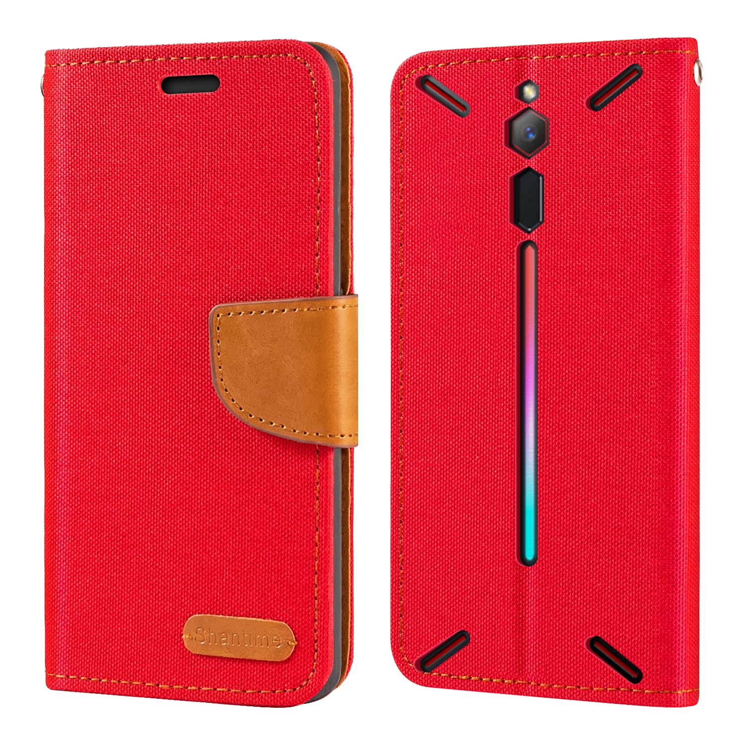 Acquista Custodia di Lusso in Pelle PU Per ZTE Nubia Red Magic 7 7S 6 6S Pro Cover Silicone Protezione Totale Custodia per Telefono Per RedMagic 7 6 S Coque in Italia